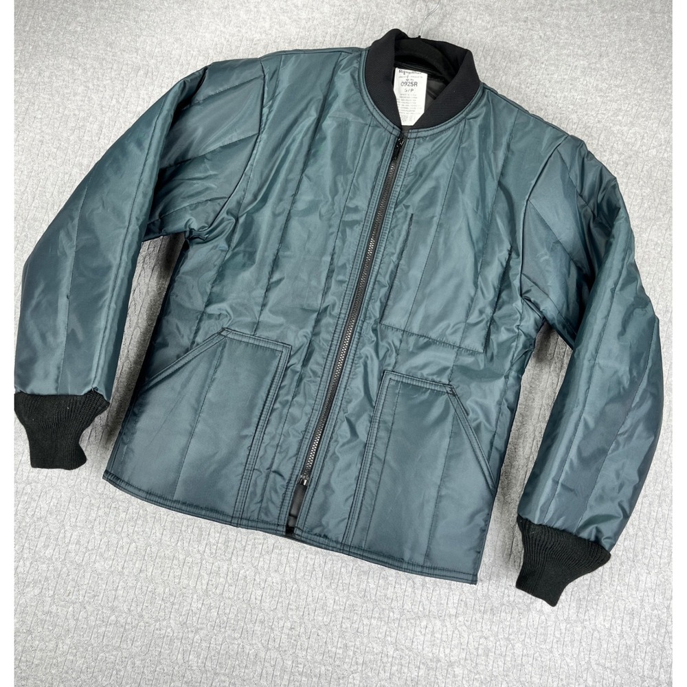 New RefrigiWear 0925R Cooler Wear Jacket Mens S Green Insulated Quilted Workwear